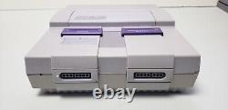 SNES SUPER NNINTENDO CONSOLE SYSTEM With 2X Controller & 6 Games