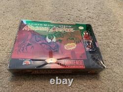 SNES Spider-Man Venom Maximum Carnage CIB 1994 Red Cart Tested Super Nintendo