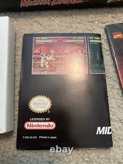 SNES Spider-Man Venom Maximum Carnage CIB 1994 Red Cart Tested Super Nintendo
