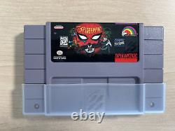 SNES Spider-Man Video Game & Box Super Nintendo Entertainment System Used