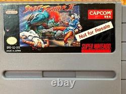 SNES Street Fighter II 2 NOT FOR RESALE NFR Demo Cart Only Super Nintendo