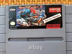 SNES Street Fighter II 2 NOT FOR RESALE NFR Demo Cart Only Super Nintendo
