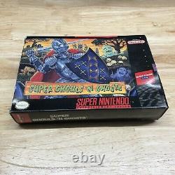 SNES Super Ghouls'n Ghosts Super Nintendo Complete Cib #262