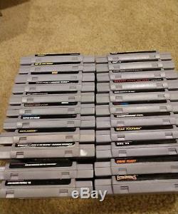 SNES Super Nintendo 44 Game Lot (Sunset Riders, Contra 3, Zelda, Metroid, Mario)