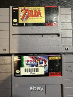 SNES Super Nintendo 6 Game Lot Tested & Authentic Retro Video Game Bundle