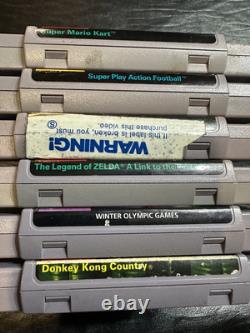 SNES Super Nintendo 6 Game Lot Tested & Authentic Retro Video Game Bundle