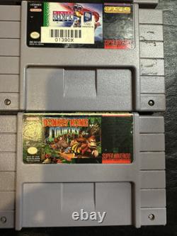 SNES Super Nintendo 6 Game Lot Tested & Authentic Retro Video Game Bundle