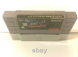 SNES Super Nintendo Castlevania Dracula X Konami Cartridge Only Authentic Rare