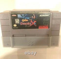 SNES Super Nintendo Castlevania Dracula X Konami Cartridge Only Authentic Rare