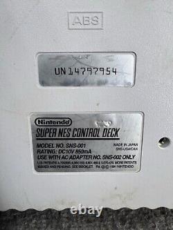 SNES Super Nintendo ConsoleOriginal Vintage Video Games Controller