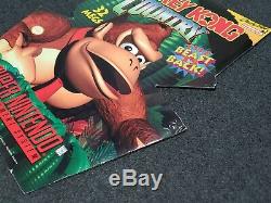 SNES Super Nintendo DONKEY KONG COUNTRY Store Display Sign Promo RARE