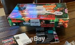 SNES Super Nintendo Donkey Kong Country System Bundle CIB Complete in Box + Game