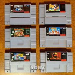 SNES Super Nintendo Donkey Kong and Mortal Kombat 8 Cartridge Lot