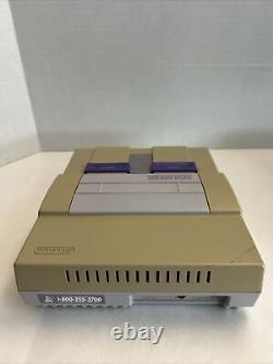 SNES Super Nintendo Entertainment System Bundle, 5 Games! 3 Controllers! Extras