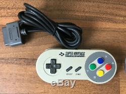 SNES Super Nintendo Entertainment System Games Console 2 Controllers 2 Games