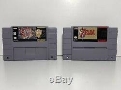 SNES Super Nintendo Game Lot with Game Genie Megaman Soccer Zelda and more