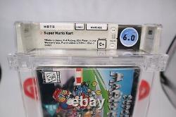 SNES Super Nintendo Game MARIO KART New & Sealed! WATA 6.0 with a C+ Seal