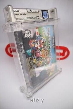 SNES Super Nintendo Game MARIO KART New & Sealed! WATA 6.0 with a C+ Seal