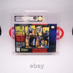 SNES Super Nintendo Game NINJA GAIDEN TRILOGY VGA GRADED 85+! NEW & Sealed