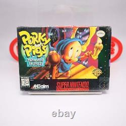 SNES Super Nintendo Game PORKY PIG'S HAUNTED HOLIDAY NEW & Factory Sealed