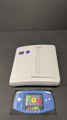 SNES Super Nintendo JR Authentic System Console Tested With 3rd Party Controller