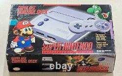 SNES Super Nintendo Jr. Console Complete CIB RARE