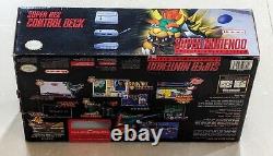 SNES Super Nintendo Jr. Console Complete CIB RARE