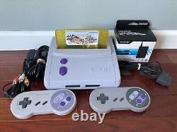 SNES Super Nintendo Jr SNS-101 Console With 68 Game Cartridge & 2 Controllers