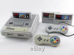 SNES / Super Nintendo Konsole + Mario Spiel, ORIGINAL Controller, Strom & Kabel