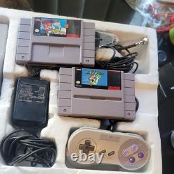 SNES Super Nintendo Mario Paint Set Console Set Complete and tested with box