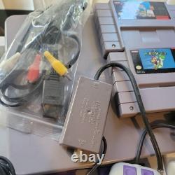 SNES Super Nintendo Mario Paint Set Console Set Complete and tested with box
