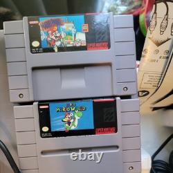 SNES Super Nintendo Mario Paint Set Console Set Complete and tested with box