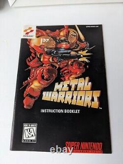 SNES Super Nintendo Metal Warriors SNES COMPLETE IN BOX CIB? NICE! 