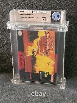 SNES Super Nintendo SAMURAI SHODOWN New Factory Sealed WATA 9.4 A VGA RARE