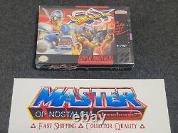 SNES Super Nintendo SONIC BLAST MAN New Factory Sealed Game RARE Taito Blastman