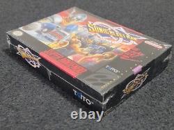 SNES Super Nintendo SONIC BLAST MAN New Factory Sealed Game RARE Taito Blastman