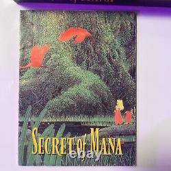 SNES Super Nintendo Secret Of Mana COMPLETE CIB Manual, Map & Box