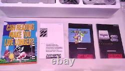 SNES Super Nintendo Super Set Complete in Box with Poster and Styrofoam TESTED