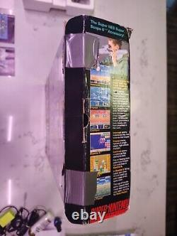 SNES Super Nintendo Super Set Complete in Box with Poster and Styrofoam TESTED