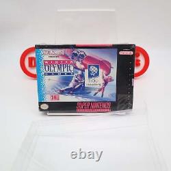 SNES Super Nintendo WINTER OLYMPIC GAMES NEW & Factory Sealed with V-Seam