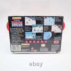 SNES Super Nintendo WINTER OLYMPIC GAMES NEW & Factory Sealed with V-Seam