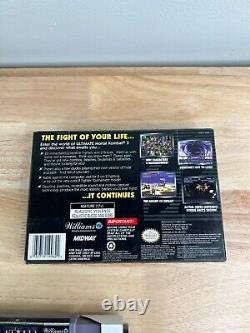 SNES Ultimate Mortal Kombat 3 CIB Super Nintendo Authentic Working Box Manual