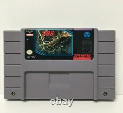 SOS SNES Super Nintendo Entertainment System game cartridge