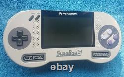 SUPABOY S Handheld SNES! Portable Super Nintendo PAL / NTSC Switch VGC