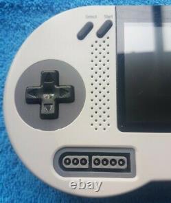 SUPABOY S Handheld SNES! Portable Super Nintendo PAL / NTSC Switch VGC