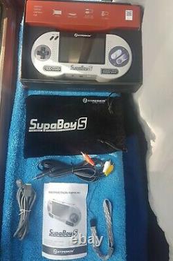 SUPABOY S Handheld SNES! Portable Super Nintendo PAL / NTSC Switch VGC