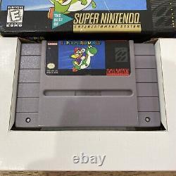 SUPER MARIO WORLD PLAYER'S CHOICE COMPLETE Nintendo SNES Tested Works