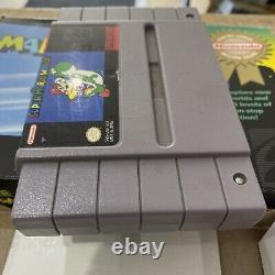 SUPER MARIO WORLD PLAYER'S CHOICE COMPLETE Nintendo SNES Tested Works