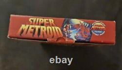SUPER METROID Big Box w Player's Guide Super Nintendo SNES PAL UK COMPLETE