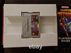 SUPER METROID Big Box w Player's Guide Super Nintendo SNES PAL UK COMPLETE